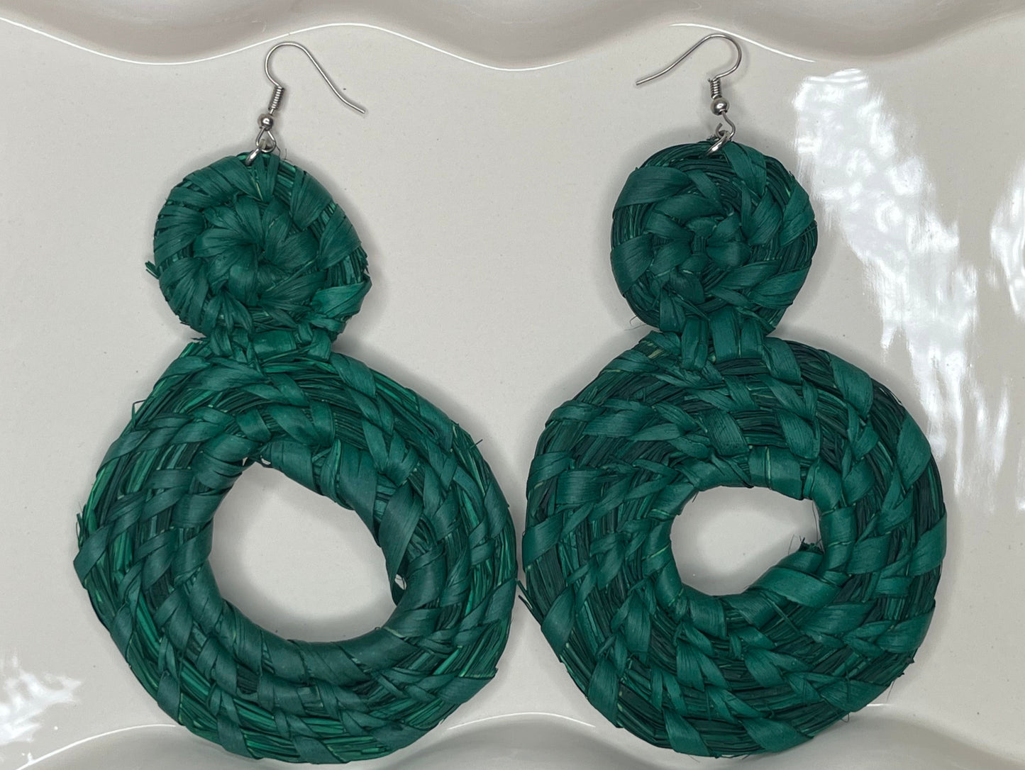 Infinity - Raffia Earrings