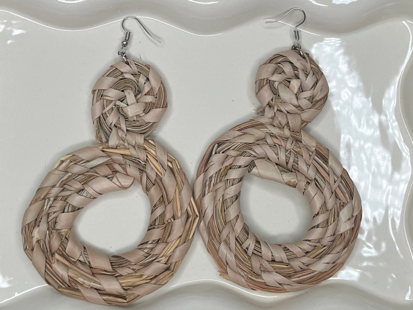 Infinity - Raffia Earrings