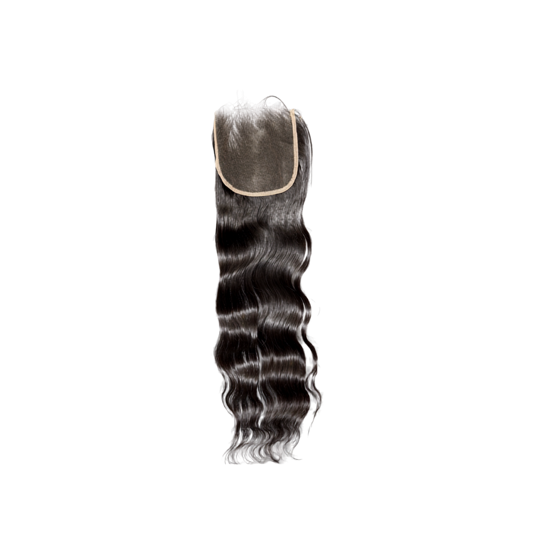 Raw Wavy Closure 5X5