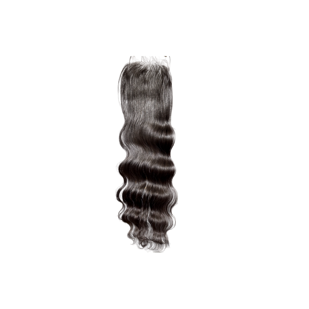 Raw Wavy Closure 5X5