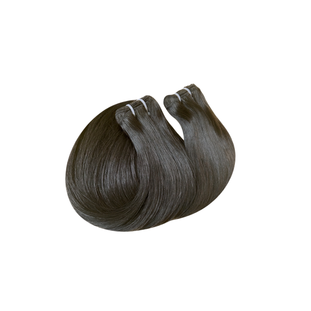 Double Drawn Slick Straight Bundles