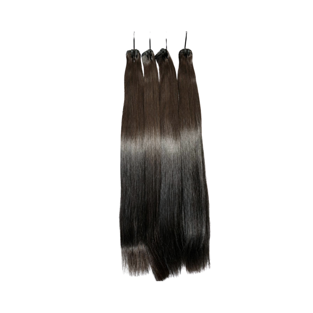 Double Drawn Slick Straight Bundles
