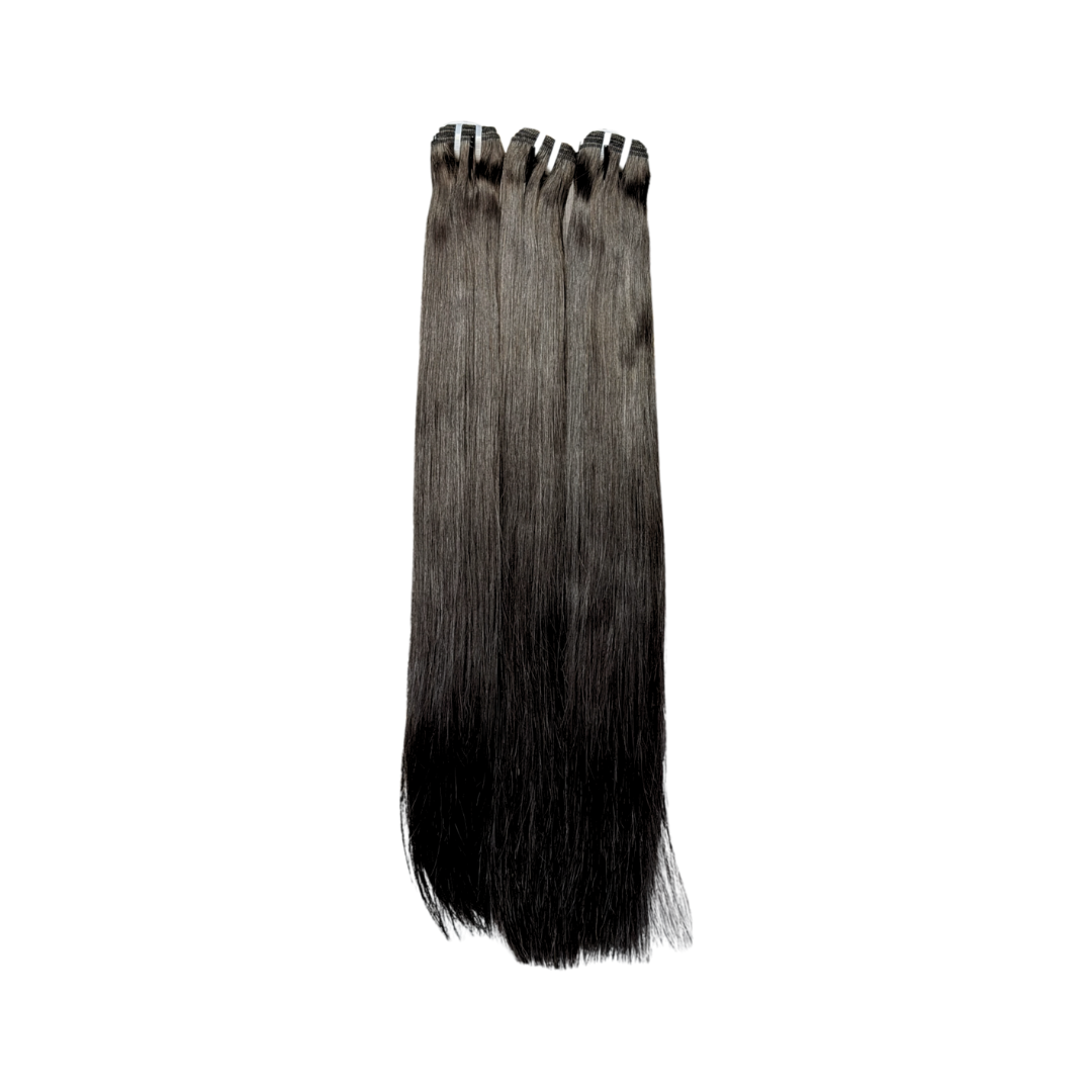 Double Drawn Slick Straight Bundles