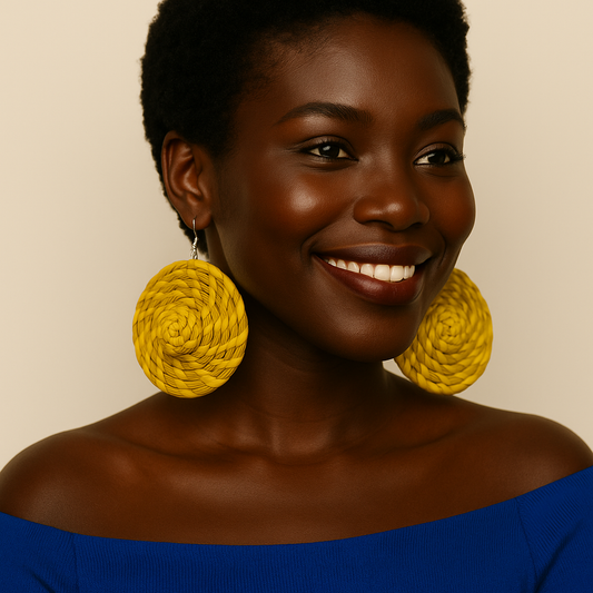 Cymballic- Raffia Earrings