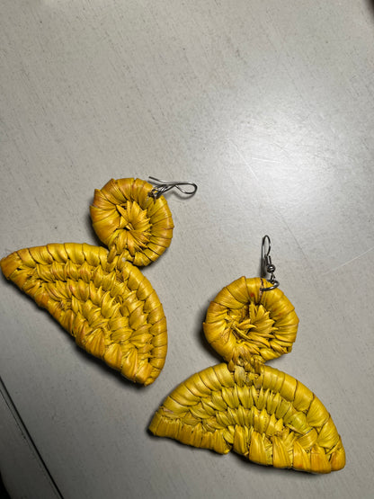 Raffia Earrings- Sunrise