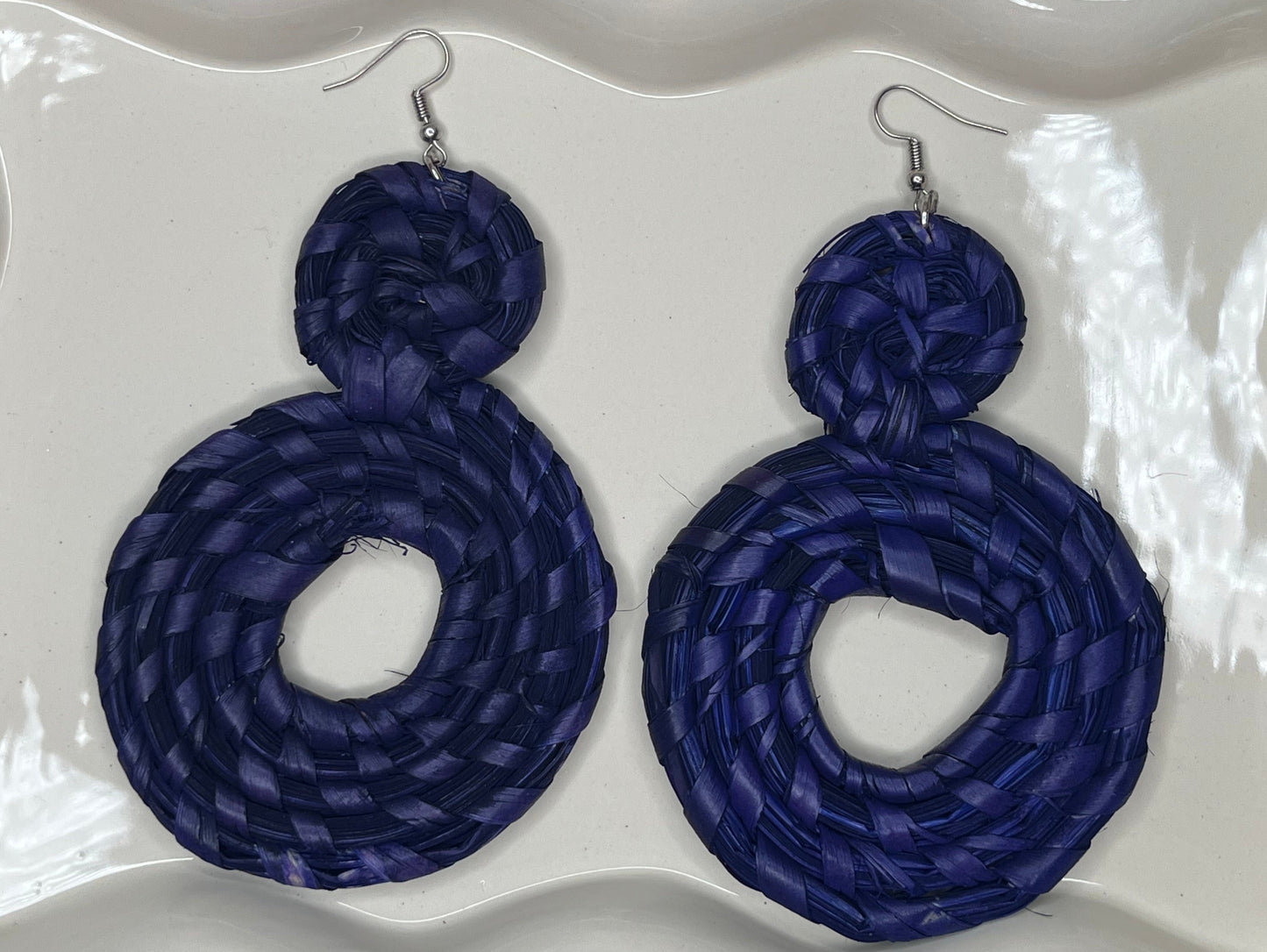 Infinity - Raffia Earrings