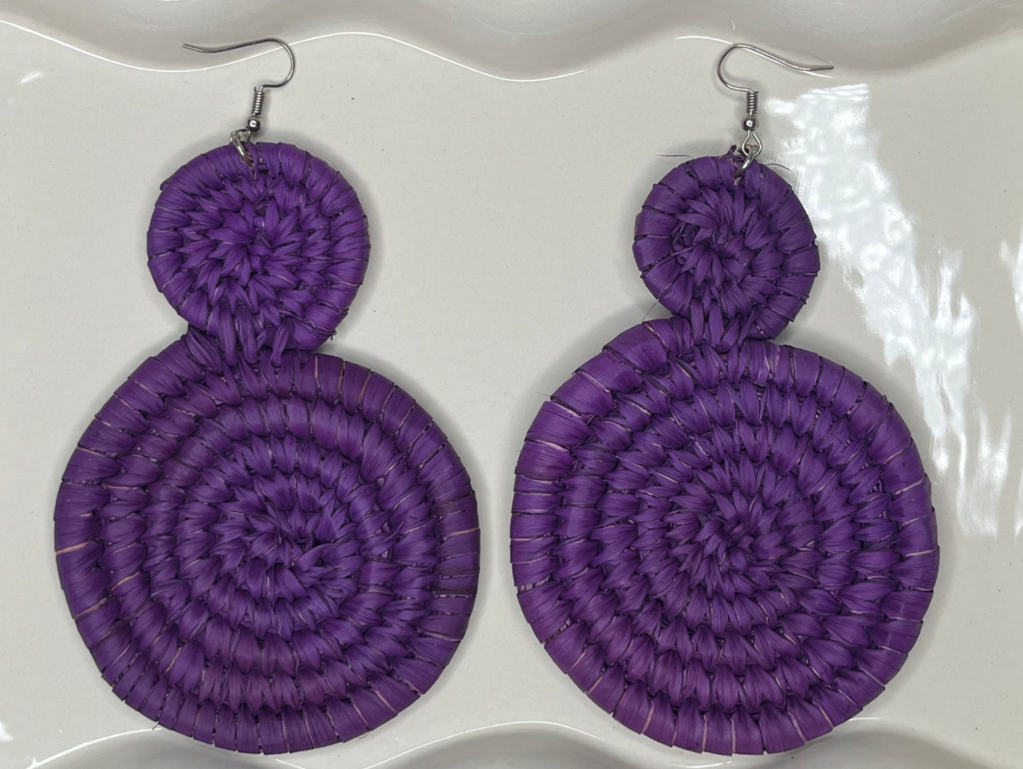 Infinity - Raffia Earrings