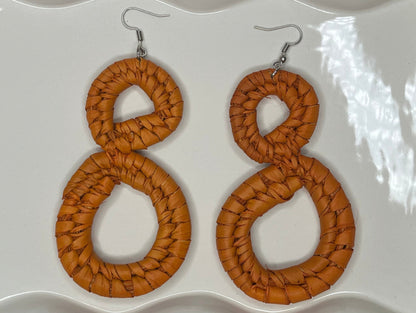Infinity - Raffia Earrings
