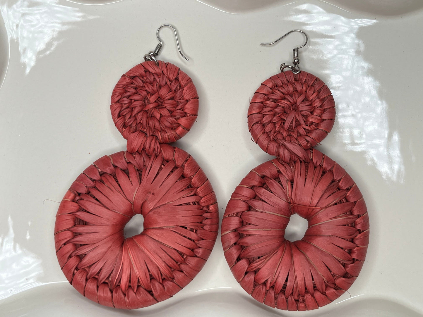 Infinity - Raffia Earrings
