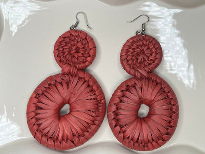 Infinity - Raffia Earrings